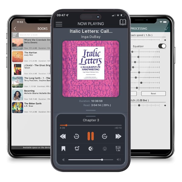 Download fo free audiobook Italic Letters: Calligraphy & Handwriting by Inga DuBay and listen anywhere on your iOS devices in the ListenBook app.