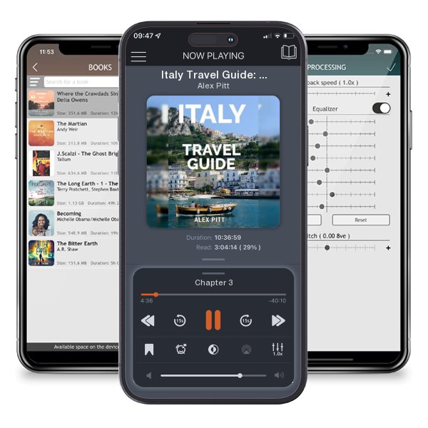 Download fo free audiobook Italy Travel Guide: The ultimate traveler's Italy guidebook,... by Alex Pitt and listen anywhere on your iOS devices in the ListenBook app.