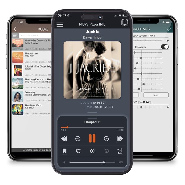 Download fo free audiobook Jackie by Dawn Tripp and listen anywhere on your iOS devices in the ListenBook app.