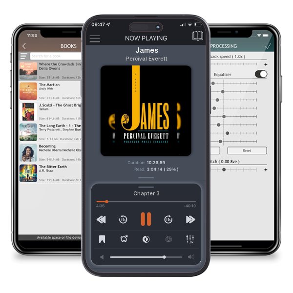 Download fo free audiobook James by Percival Everett and listen anywhere on your iOS devices in the ListenBook app.