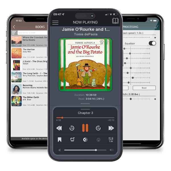 Download fo free audiobook Jamie O'Rourke and the Big Potato by Tomie dePaola and listen anywhere on your iOS devices in the ListenBook app.