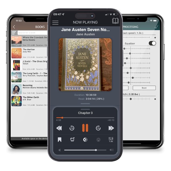 Download fo free audiobook Jane Austen Seven Novels by Jane Austen and listen anywhere on your iOS devices in the ListenBook app.