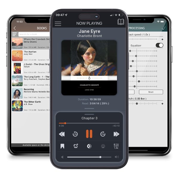 Download fo free audiobook Jane Eyre by Charlotte Brontë and listen anywhere on your iOS devices in the ListenBook app.