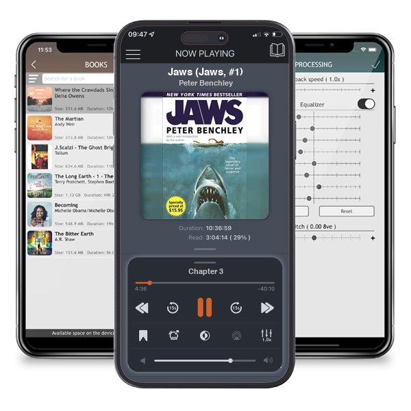 Download fo free audiobook Jaws (Jaws, #1) by Peter Benchley and listen anywhere on your iOS devices in the ListenBook app.