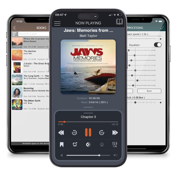 Download fo free audiobook Jaws: Memories from Martha\'s Vineyard: Revised & Updated Edition by Matt Taylor and listen anywhere on your iOS devices in the ListenBook app.