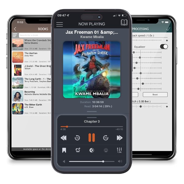 Download fo free audiobook Jax Freeman 01 & the Phantom Shriek by Kwame Mbalia and listen anywhere on your iOS devices in the ListenBook app.