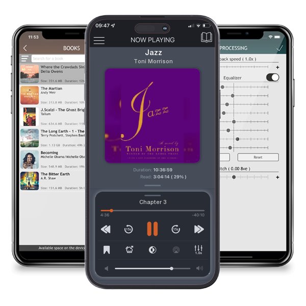 Download fo free audiobook Jazz by Toni Morrison and listen anywhere on your iOS devices in the ListenBook app.