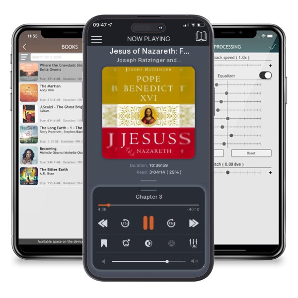 Download fo free audiobook Jesus of Nazareth: From the Baptism in the Jordan to the... by Joseph Ratzinger and Pope Benedict XVI and listen anywhere on your iOS devices in the ListenBook app.