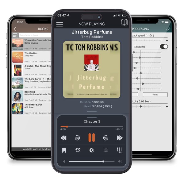 Download fo free audiobook Jitterbug Perfume by Tom Robbins and listen anywhere on your iOS devices in the ListenBook app.