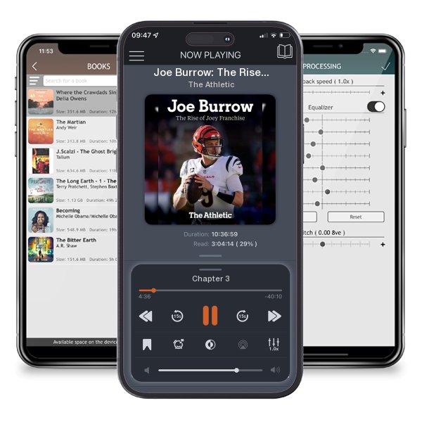 Download fo free audiobook Joe Burrow: The Rise of Joey Franchise by The Athletic and listen anywhere on your iOS devices in the ListenBook app.