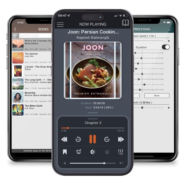 Download fo free audiobook Joon: Persian Cooking Made Simple by Najmieh Batmanglij and listen anywhere on your iOS devices in the ListenBook app.