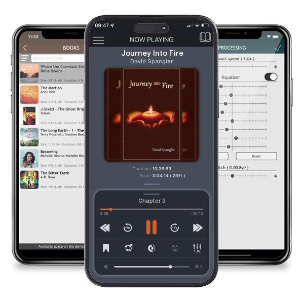 Download fo free audiobook Journey Into Fire by David Spangler and listen anywhere on your iOS devices in the ListenBook app.