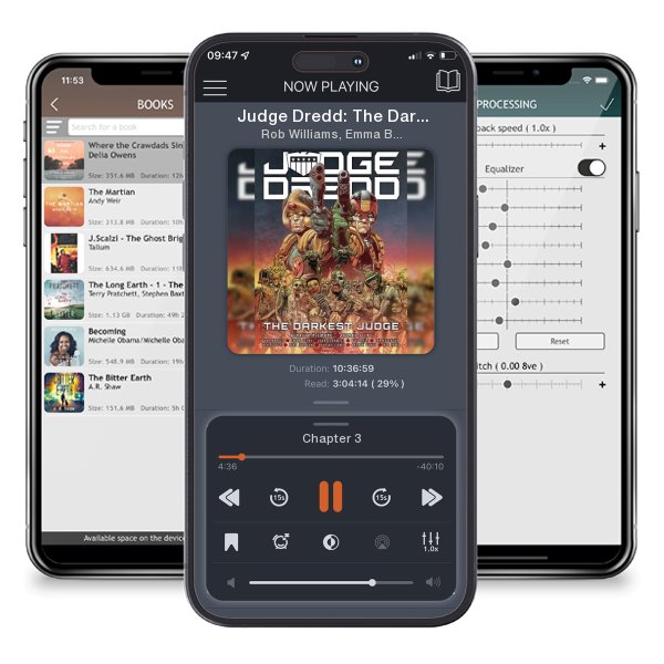 Download fo free audiobook Judge Dredd: The Darkest Judge by Rob Williams, Emma Beeby, et al. and listen anywhere on your iOS devices in the ListenBook app.