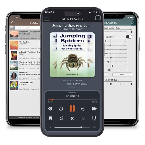 Download fo free audiobook Jumping Spiders. Jumping Spider Pet Owners Guide. by Edward Dunbarn and listen anywhere on your iOS devices in the ListenBook app.