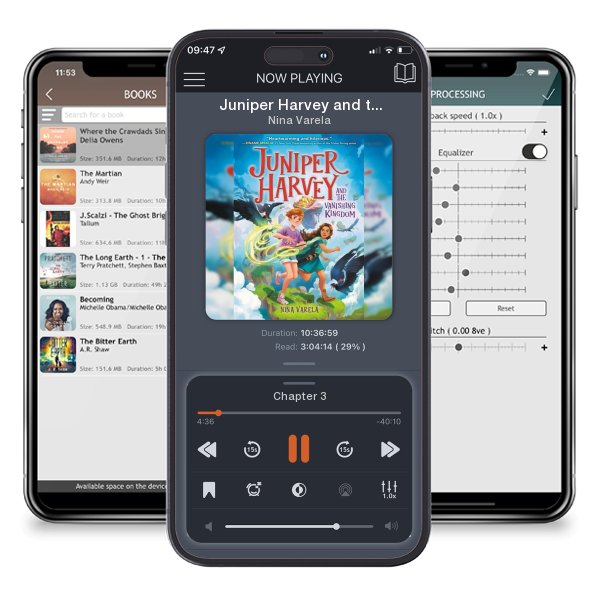 Download fo free audiobook Juniper Harvey and the Vanishing Kingdom by Nina Varela and listen anywhere on your iOS devices in the ListenBook app.