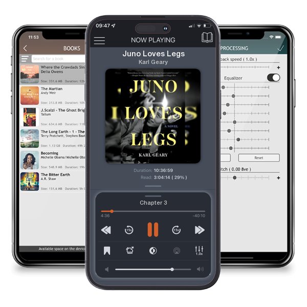 Download fo free audiobook Juno Loves Legs by Karl Geary and listen anywhere on your iOS devices in the ListenBook app.