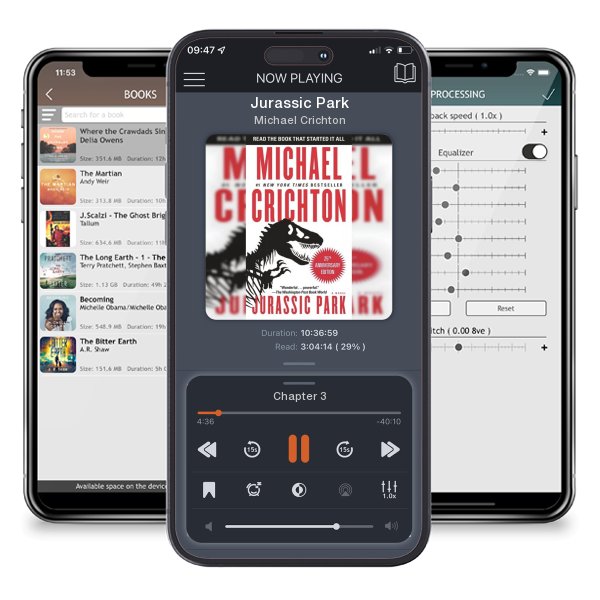 Download fo free audiobook Jurassic Park by Michael Crichton and listen anywhere on your iOS devices in the ListenBook app.