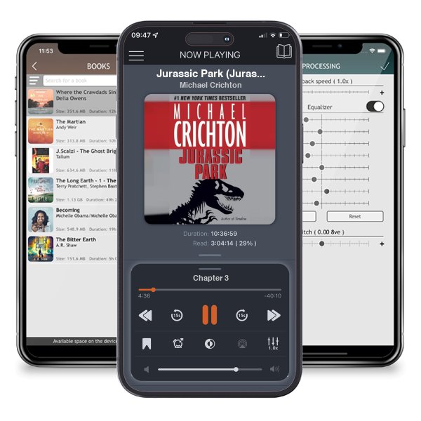 Download fo free audiobook Jurassic Park (Jurassic Park, #1) by Michael Crichton and listen anywhere on your iOS devices in the ListenBook app.
