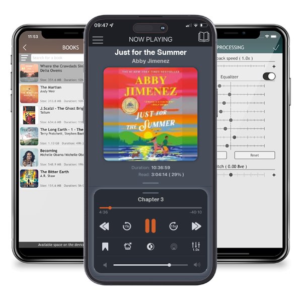Download fo free audiobook Just for the Summer by Abby Jimenez and listen anywhere on your iOS devices in the ListenBook app.