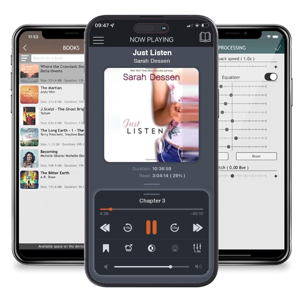 Download fo free audiobook Just Listen by Sarah Dessen and listen anywhere on your iOS devices in the ListenBook app.