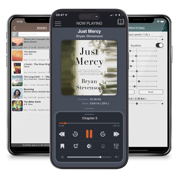 Download fo free audiobook Just Mercy by Bryan Stevenson and listen anywhere on your iOS devices in the ListenBook app.