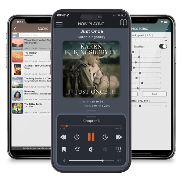 Download fo free audiobook Just Once by Karen Kingsbury and listen anywhere on your iOS devices in the ListenBook app.