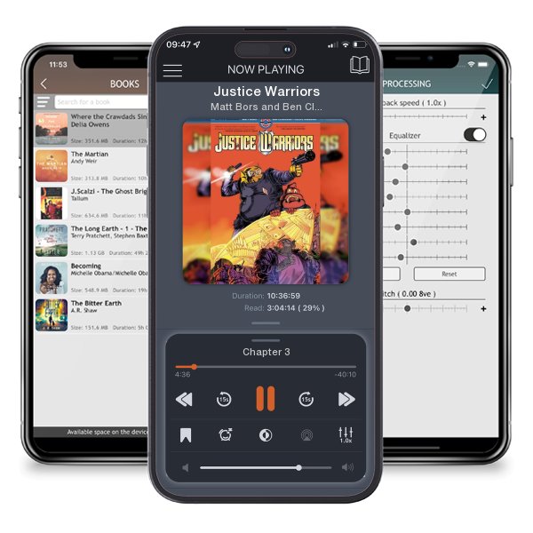 Download fo free audiobook Justice Warriors by Matt Bors and Ben Clarkson and listen anywhere on your iOS devices in the ListenBook app.