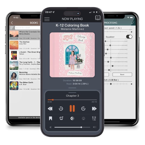Download fo free audiobook K-12 Coloring Book by Melanie Martinez and listen anywhere on your iOS devices in the ListenBook app.