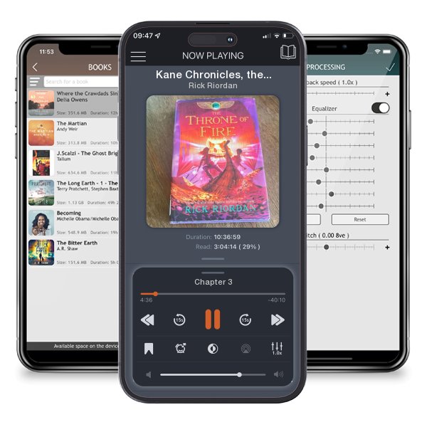 Download fo free audiobook Kane Chronicles, the, Book Two the Throne of Fire (Kane Chronicles, the, Book Two) by Rick Riordan and listen anywhere on your iOS devices in the ListenBook app.