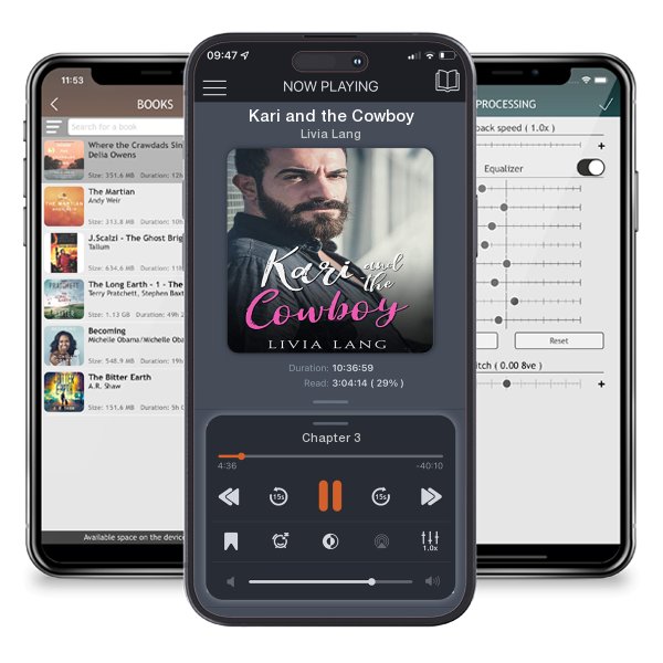 Download fo free audiobook Kari and the Cowboy by Livia Lang and listen anywhere on your iOS devices in the ListenBook app.