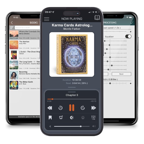 Download fo free audiobook Karma Cards Astrology Deck: Amazing Fun-to-Use Astrology Cards to Read Your Future by Monte Farber and listen anywhere on your iOS devices in the ListenBook app.