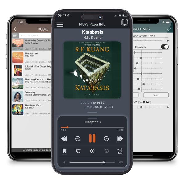 Download fo free audiobook Katabasis by R.F. Kuang and listen anywhere on your iOS devices in the ListenBook app.