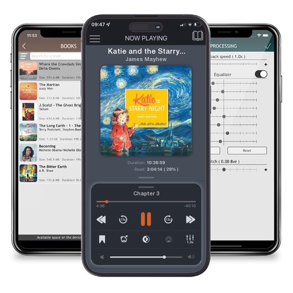 Download fo free audiobook Katie and the Starry Night by James Mayhew and listen anywhere on your iOS devices in the ListenBook app.