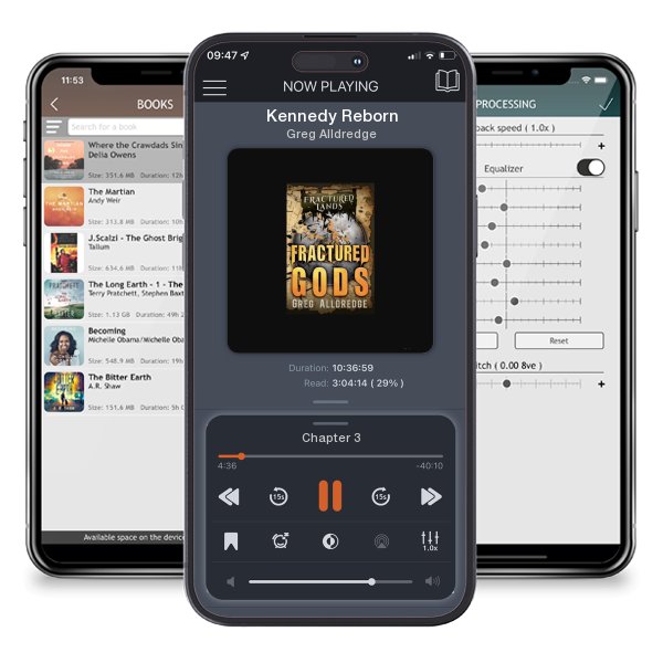 Download fo free audiobook Kennedy Reborn by Greg Alldredge and listen anywhere on your iOS devices in the ListenBook app.