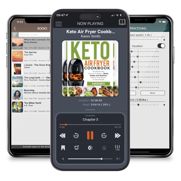 Download fo free audiobook Keto Air Fryer Cookbook: The Ultimate Keto Air Fryer Cookbook - Quick, Simple and Delicious Keto Air Fryer Recipes for Smart People by Karen Smith and listen anywhere on your iOS devices in the ListenBook app.