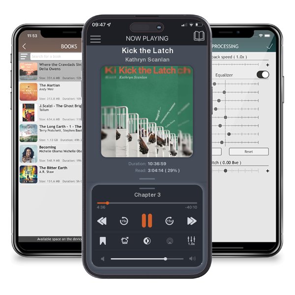 Download fo free audiobook Kick the Latch by Kathryn Scanlan and listen anywhere on your iOS devices in the ListenBook app.