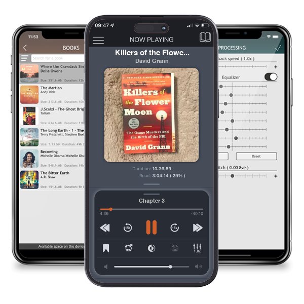 Download fo free audiobook Killers of the Flower Moon by David Grann and listen anywhere on your iOS devices in the ListenBook app.