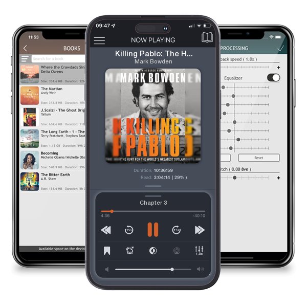 Download fo free audiobook Killing Pablo: The Hunt for the World's Greatest Outlaw by Mark Bowden and listen anywhere on your iOS devices in the ListenBook app.