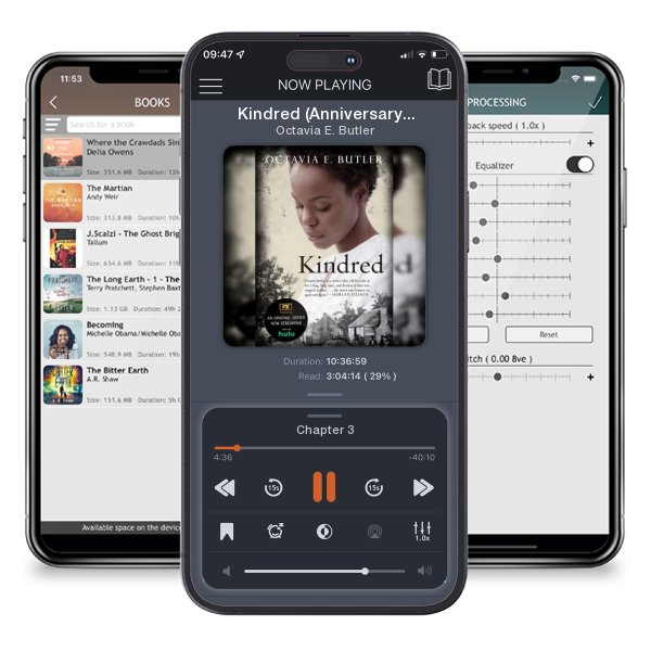 Download fo free audiobook Kindred (Anniversary) by Octavia E. Butler and listen anywhere on your iOS devices in the ListenBook app.