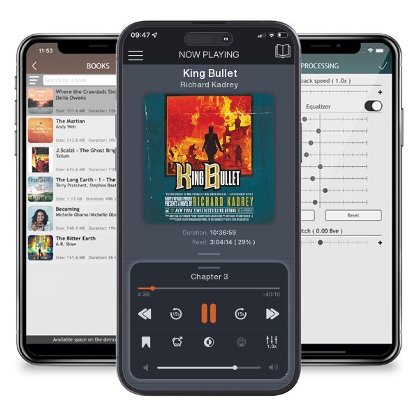 Download fo free audiobook King Bullet by Richard Kadrey and listen anywhere on your iOS devices in the ListenBook app.