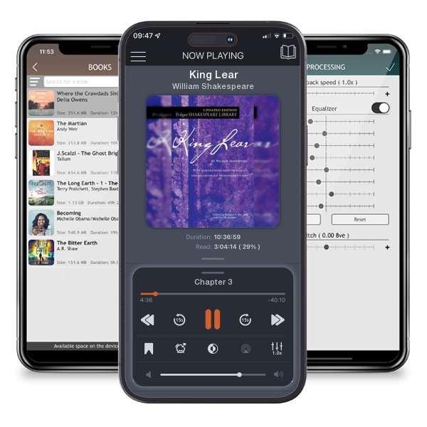 Download fo free audiobook King Lear by William Shakespeare and listen anywhere on your iOS devices in the ListenBook app.