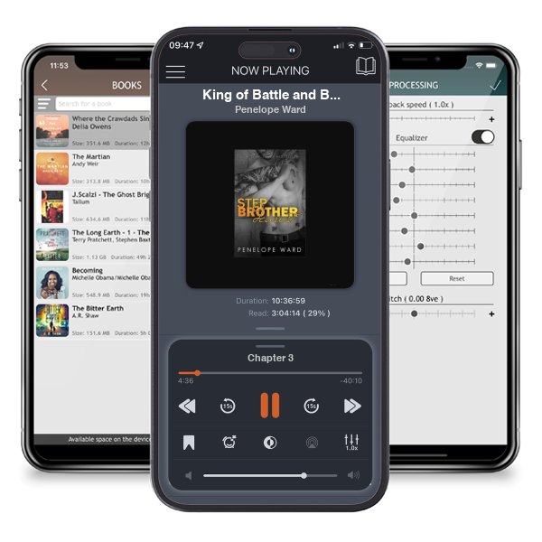 Download fo free audiobook King of Battle and Blood by Penelope Ward and listen anywhere on your iOS devices in the ListenBook app.