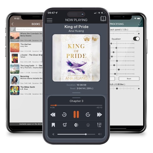 Download fo free audiobook King of Pride by Ana Huang and listen anywhere on your iOS devices in the ListenBook app.
