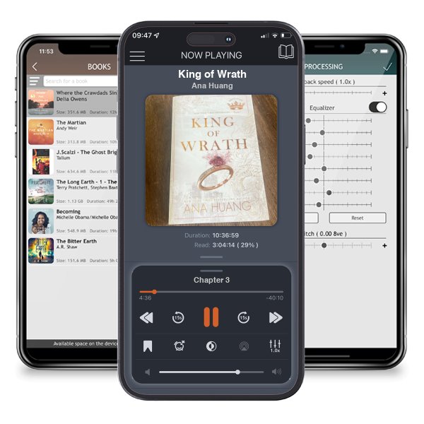 Download fo free audiobook King of Wrath by Ana Huang and listen anywhere on your iOS devices in the ListenBook app.