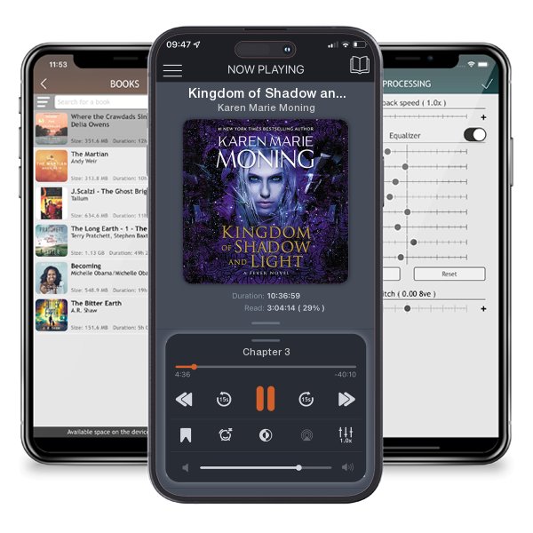Download fo free audiobook Kingdom of Shadow and Light by Karen Marie Moning and listen anywhere on your iOS devices in the ListenBook app.
