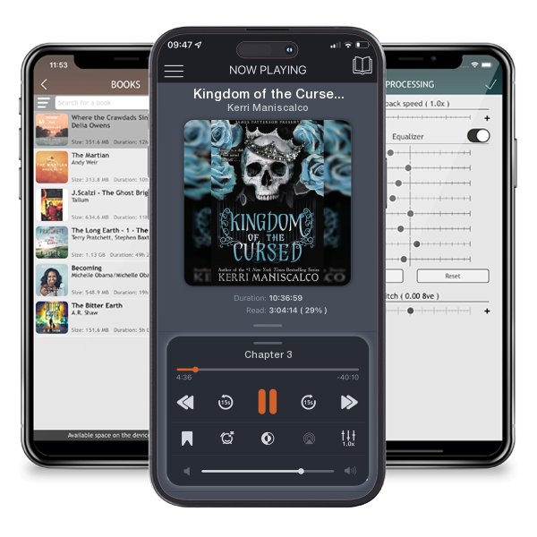 Download fo free audiobook Kingdom of the Cursed by Kerri Maniscalco and listen anywhere on your iOS devices in the ListenBook app.