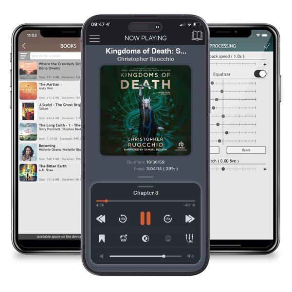 Download fo free audiobook Kingdoms of Death: Sun Eater, Book 4 by Christopher Ruocchio and listen anywhere on your iOS devices in the ListenBook app.