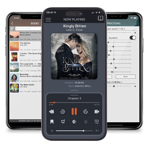 Download fo free audiobook Kingly Bitten by Lexi C. Foss and listen anywhere on your iOS devices in the ListenBook app.