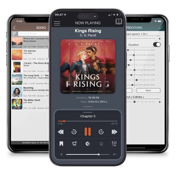 Download fo free audiobook Kings Rising by C. S. Pacat and listen anywhere on your iOS devices in the ListenBook app.