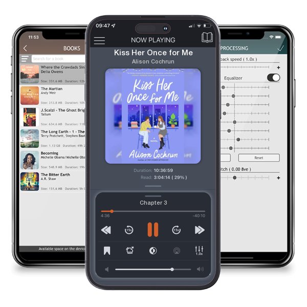 Download fo free audiobook Kiss Her Once for Me by Alison Cochrun and listen anywhere on your iOS devices in the ListenBook app.